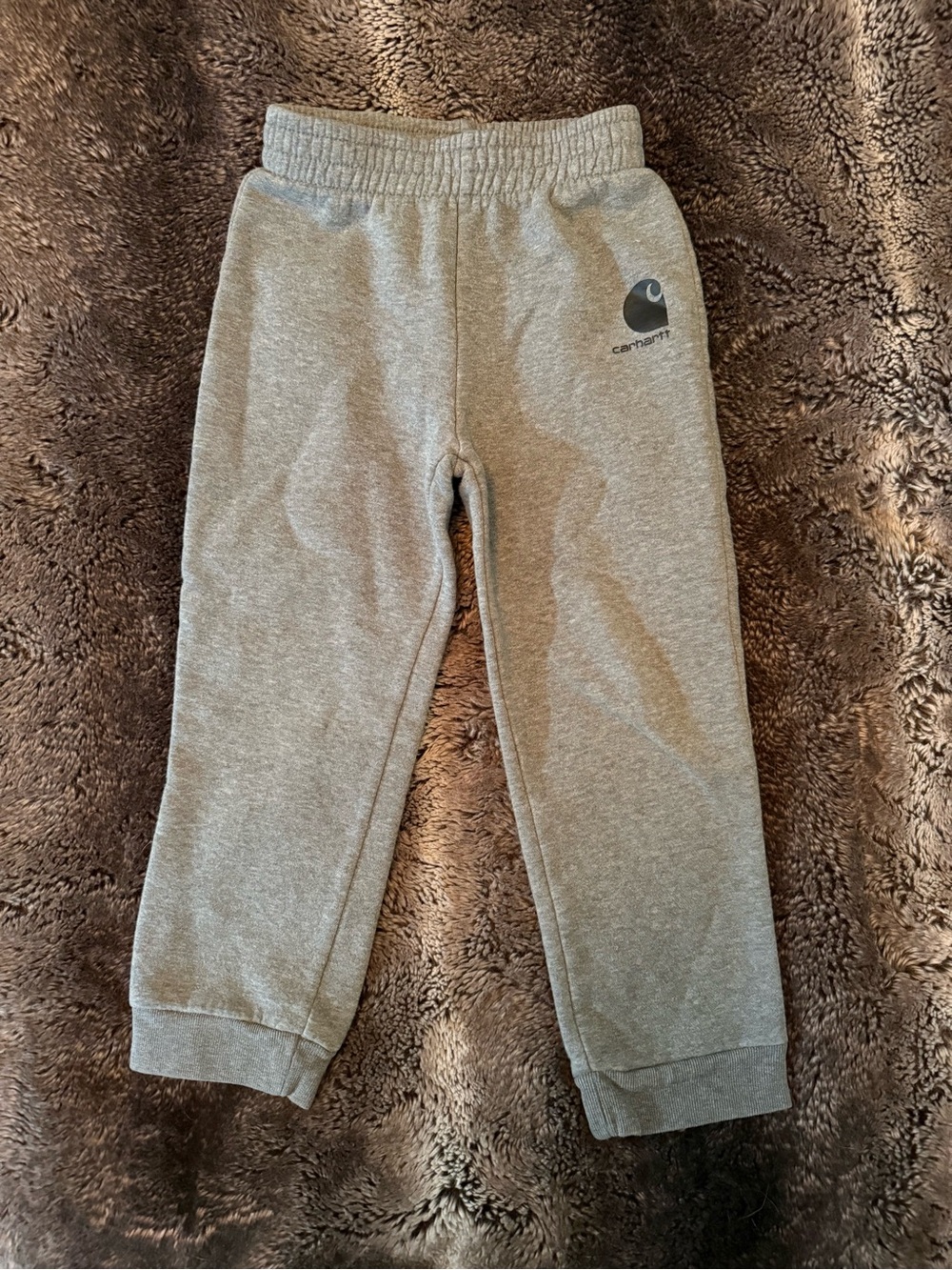 Carhartt Kids Gray Fleece Jogger Sweatpants